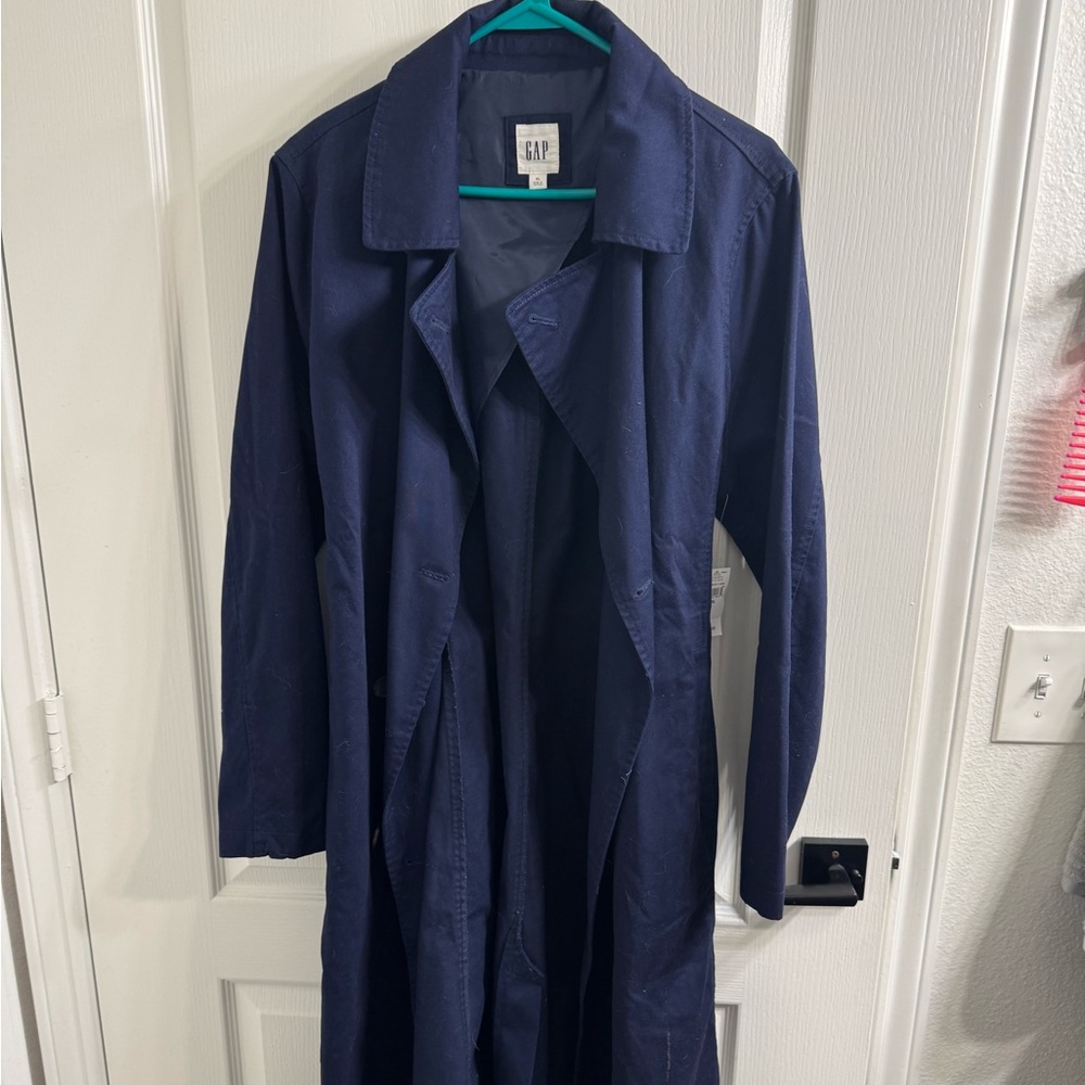 Gap Navy blue trench coat